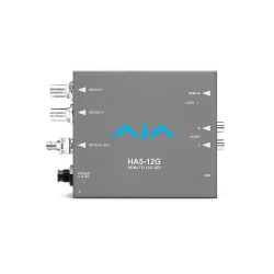 HA5-12G-T-ST HDMI 2.0b up to 4K 60p to 12G-SDI with a second mirrored output AJA