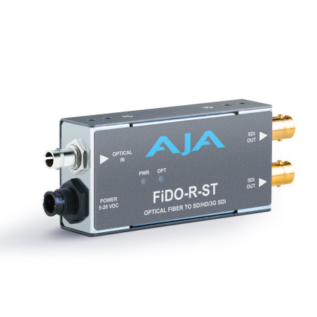 FiDO-R-ST 1-Channel Single-Mode ST Fiber to 3G-SDI Recei AJA