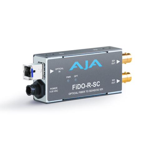 FiDO-R-SC 1-Channel Single-Mode SC Fiber to 3G-SDI Recei AJA