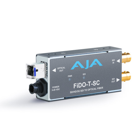 FiDO-T-SC 1-Channel 3G-SDI to Single-Mode SC Fiber Trans AJA