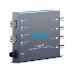 FiDO-4R 4-Channel Single-Mode LC Fiber to 3G-SDI Receiver AJA