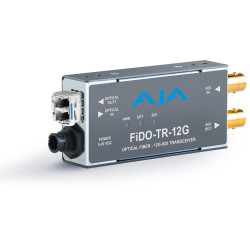 FiDO-TR-12G 1-Channel 12G-SDI/LC Single-Mode LC Fiber Transceiver AJA