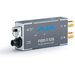 FiDO-T-12G 1-Channel 12G-SDI to Single-Mode LC Fiber Tra AJA