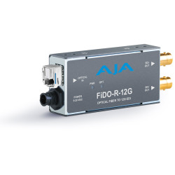 FiDO-R-12G 1-Channel Single-Mode LC Fiber to 12G-SDI Receiver AJA