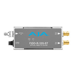 FiDO-R-12G-ST 1-Channel Single Mode ST Fiber to 12G-SDI Receiver AJA