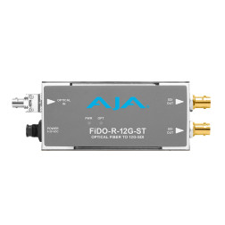 FiDO-R-12G-ST 1-Channel Single Mode ST Fiber to 12G-SDI AJA