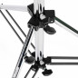 PIED CINE ACIER NOIR SANS ROULETTES PIED CINE ACIER NOIR SANS ROULETTES