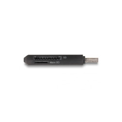 Lecteur de carte SuperSpeed USB 5 Gbps pour cartes de mémoire SD et Micro SD Delock