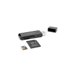 Lecteur de carte SuperSpeed USB 5 Gbps pour cartes de mémoire SD et Micro SD Delock