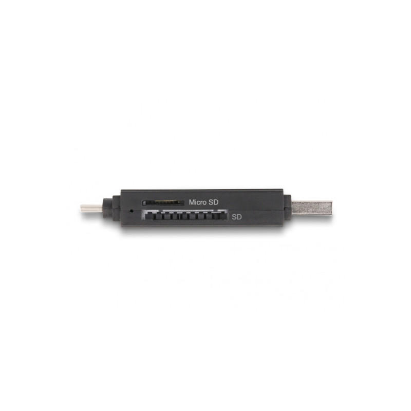 Lecteur de carte SuperSpeed USB 5 Gbps USB Type-C / Type-A pour cartes de mémoire SD et Micro SD