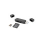 Lecteur de carte SuperSpeed USB 5 Gbps USB Type-C / Type-A pour cartes de mémoire SD et Micro SD