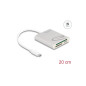 Lecteur de carte USB Type-C pour cartes de mémoire Compact Flash, SD ou Micro SD Lecteur de carte USB Type-C pour cartes de mémoire Compact Flash, SD ou Micro SD