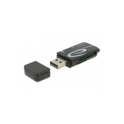 Lecteur de carte Mini USB 2.0 avec prise SD et Micro SD Delock