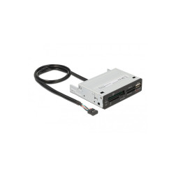 Lecteur de cartes 3.5" USB 2.0 à 5 fentes + 1 x USB 2.0