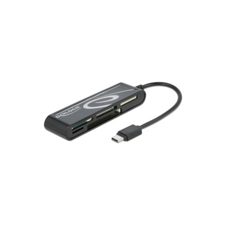 Lecteur de carte USB 2.0, USB Type-C mâle 5 fentes Delock