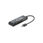 Lecteur de carte USB 2.0, USB Type-C mâle 5 fentes Lecteur de carte USB 2.0, USB Type-C mâle 5 fentes