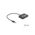 Lecteur pour cartes de mémoire XQD / SD / Micro SD + port USB Type-A Delock