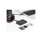 Lecteur pour cartes de mémoire XQD / SD / Micro SD + port USB Type-A Lecteur pour cartes de mémoire XQD / SD / Micro SD + port USB Type-A
