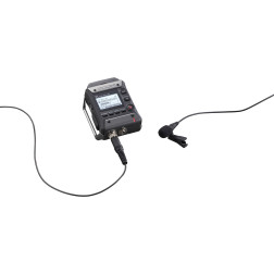 F1-LP Enregistreur de terrain 2 pistes + microphone Lavalier - noir Zoom