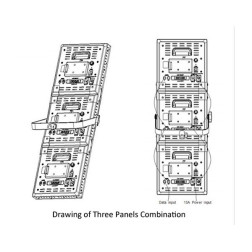 Système de connexion pour 3 panneaux de Leds PBS-Leds