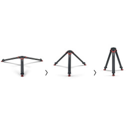 4585 Flowtech 75mm Trépied triangle intermediaire Charge Sachtler