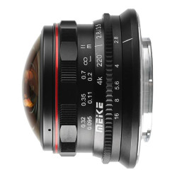 Meike 3.5mm F2.8 Wide Angle Fisheye Lens voor MFT-mount Meike