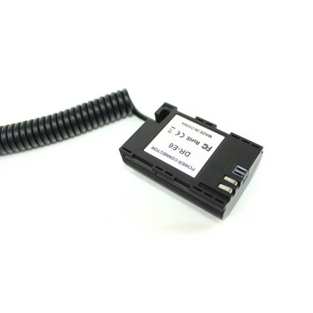 E6P-D Batterie factice type Canon LP-E alim DTap Adaptat
