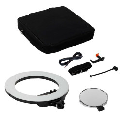 Round Vlogger 18-inch LED Set PRO with Bag - Noir Découv