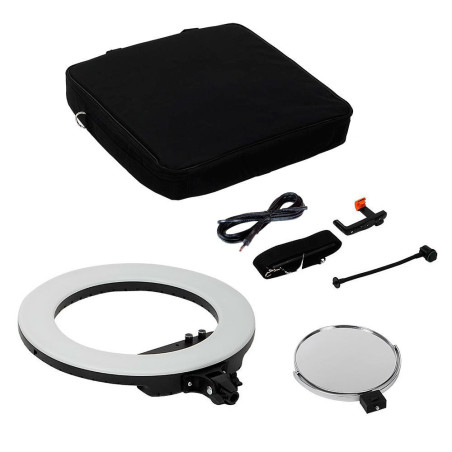 Round Vlogger 18-inch LED Set PRO with Bag - Noir Découv