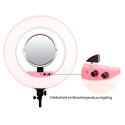 Round Vlogger 18-inch LED Set PRO with Bag - Pink Caruba