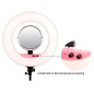 Round Vlogger 18-inch LED Set PRO with Bag - Pink Round Vlogger 18-inch LED Set PRO with Bag - Pink