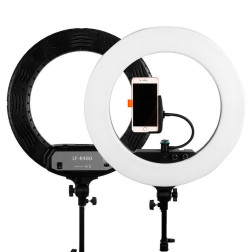 Round Vlogger 18-inch LED Set Economy with Bag - Black Caruba