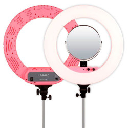 Round Vlogger 18-inch LED Set Economy with Bag - Pink Caruba