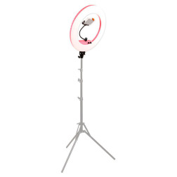 Round Vlogger 18-inch LED Set Economy with Bag - Pink Caruba