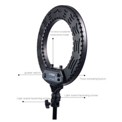 Round Vlogger 12-inch LED Set with Bag - Noir Caruba