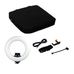 Round Vlogger 12-inch LED Set with Bag - Noir Caruba