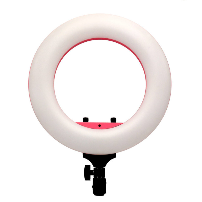 Round Vlogger 12-inch LED Set with Bag - Pink (MENZ)