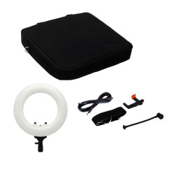 Round Vlogger 12-inch LED Set with Bag - Blanc Caruba
