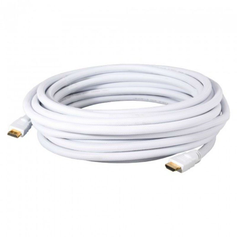 HDMI A Standard - HDMI A Standard Blanc 10m Cables-Cordons