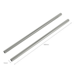 3684 15mm Roestvrij Stalen Rod - 40cm 16'' (2 stuks) SmallRig