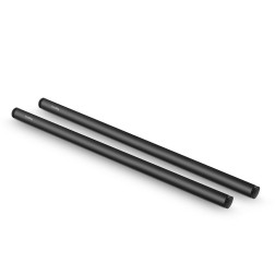1054 2 stuks 15mm Zwart Aluminium Alloy Rod (M12-40cm) 1