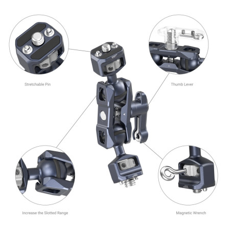 3874 Magic Arm with Dual Ball Heads (1/4?-20 Screw and A