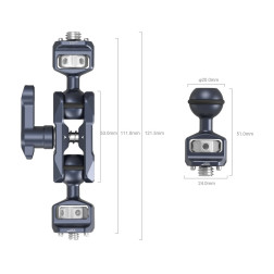 3874 Magic Arm with Dual Ball Heads (1/4?-20 Screw and A SmallRig