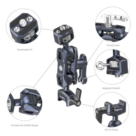 3875 Magic Arm with Dual Ball Heads (1/4?-20 Screw and N