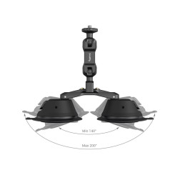 3566 Portable Dual Suction Cup Camera Mount SC-2K Découv