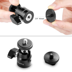 2059 1/4'' Camera Hot shoe Mount met Extra 1/4'' Schroef