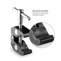 2058 Super Klem met 1/4'' and 3/8'' Schroefdraad (2 stuk