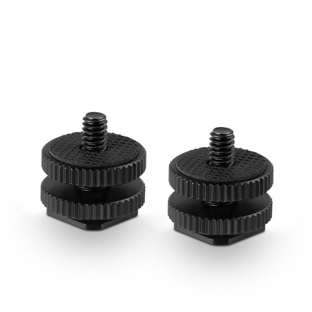 1631 Cold Shoe Adapter met 3/8'' naar 1/4'' Schroefdraad (2 stuks) SmallRig