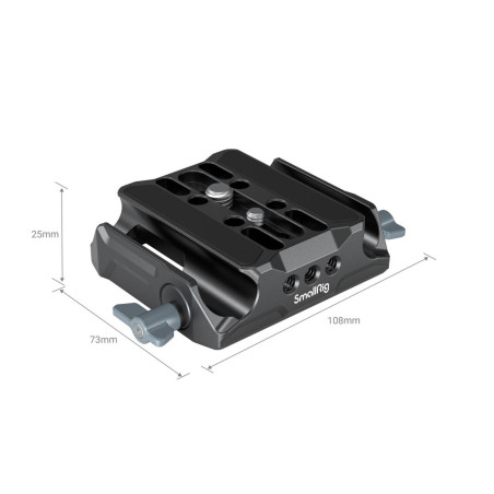 3357 Universele LWS Baseplate met Dual 15mm Rod Klem Déc