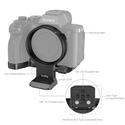 4148 Rotatable Horizontal-to-Vertical Mount Plate Kit for Sony Alpha 7R V / Alpha 7 IV / Alpha 7S III / Alpha 7R IV SmallRig